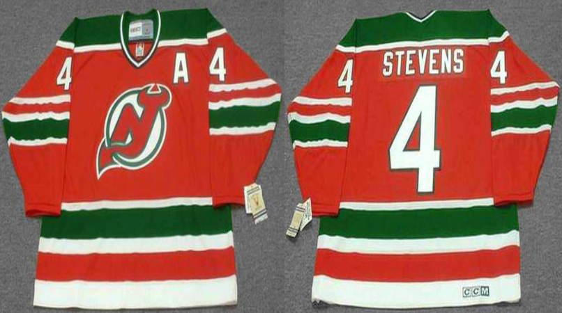 2019 Men New Jersey Devils #4 Stevens red CCM NHL jerseys->new jersey devils->NHL Jersey
